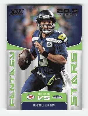 2019 Score Fantasy Stars #FS-19 Russell Wilson Near Mint or Better