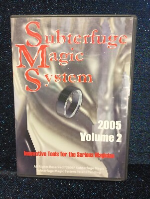 Subterfuge Magic System 2005 Vol 2 by Kenneth Sanders DVD PK Ring Plus Gimmicks