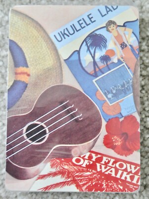 Ukulele Lady Playing Cards My Flower Of Waikiki New In Wrap