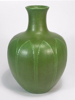 Grueby Pottery matte green 13