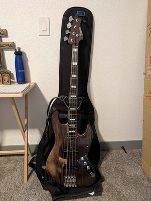 ベース Bacchus WOODLINE417AC/EWC-BP'18 Bacchus Woodline417 EWC-BP'18 RED-BS-MH Used Ebony