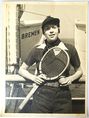 Fotografie Vintage Tennis Meisterin Damen Portrait Sport Richard Fleischhut