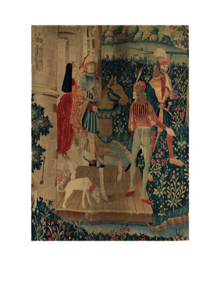 Medieval Millefleur Tapestry: A Timeless Wall Hanging Masterpiece RE518960