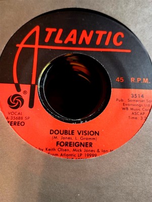 Foreigner, Double Vision ~ 1978 Atlantic 45 +sleeve