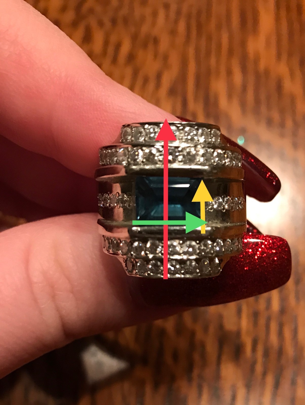 NATURAL SAPPHIRE AND DIAMOND RING IN 14 KT GOLD