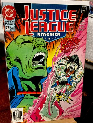 Justice League America #77 Key Issue 1st  Appearance & Origin Of Bloodwynd 1993