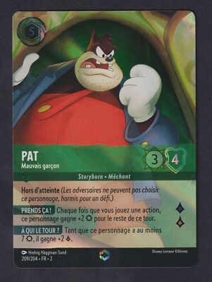 Lorcana - Pat - Mauvais garçon - MINT/NMINT - FR - FOIL
