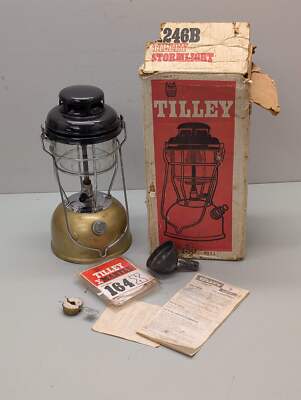 Tilley Paraffin Pressure Lamp X246B, c1969, unused in box F*S