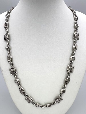 Napier Necklace Silver Tone Geometric Stations necklace