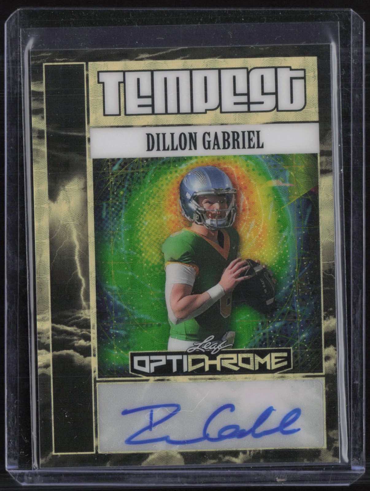 2025 Leaf Optichrome Tempest Super Prismatic Gold Dillon Gabriel 1/1 Auto
