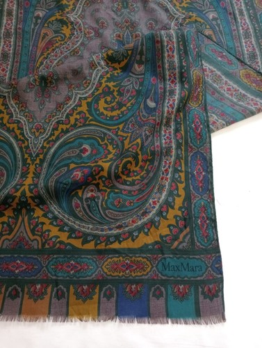 Y# Max Mara Wool Silk Scarf 56/25 inch | eBay