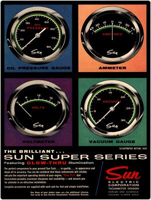 Sun Electric Co. Automotive Gauges NEW METAL SIGN: 12x16 Free Shipping