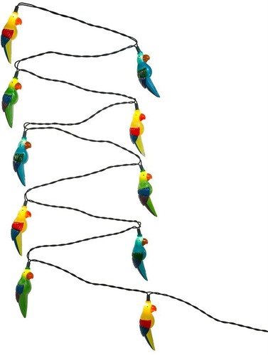 Kurt Adler (#UL0137) 10 UL Parrot Light Set, 11.5 feet long