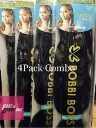 4PACKS Bobbi Boss 100 Kanekalon Jumbo Braid Braiding Hair Color