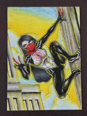2024 Finding Marvel Evolution Silk 1/1 Sketch Erico R. Calimlim