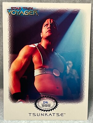 2000 Star Trek Voyager Tsunkatse THE ROCK Dwayne Johnson Actor RC /999 #T4