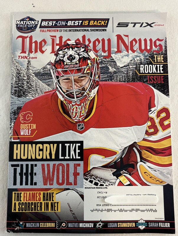 Hockey News Magazine 2025 Rookie Issue Dustin Wolf Calgary Flames