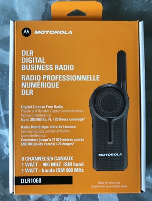 Motorola DLR1060 Business Digital Two Way Radio w/Holster, Battery, Charger 6 CH. Buy it now for 149.99