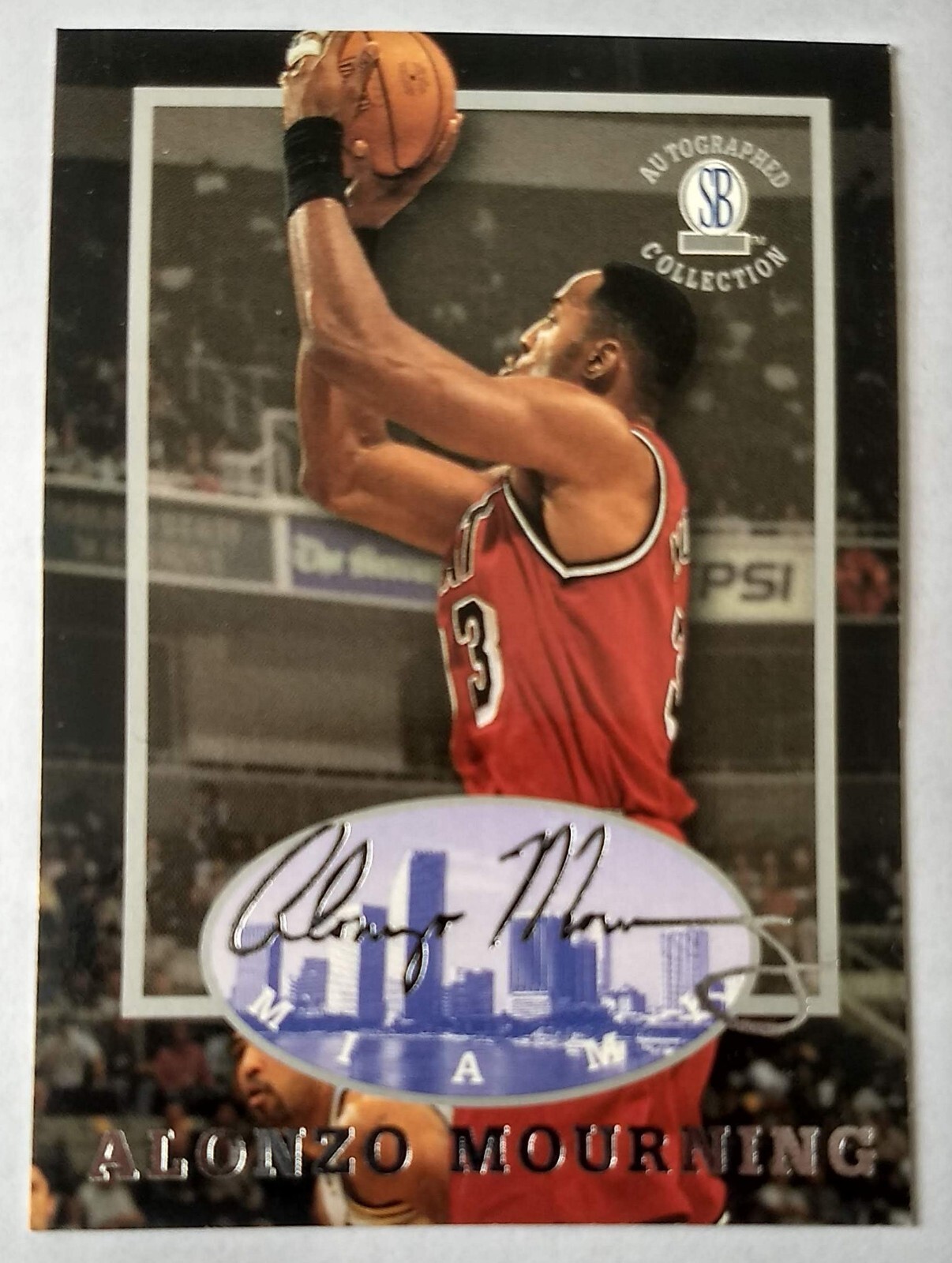 その他 Alonzo Mourning Auto psa9 panini Alonzo Mourning Autographed 2019 Panini Silver Prizm Signed