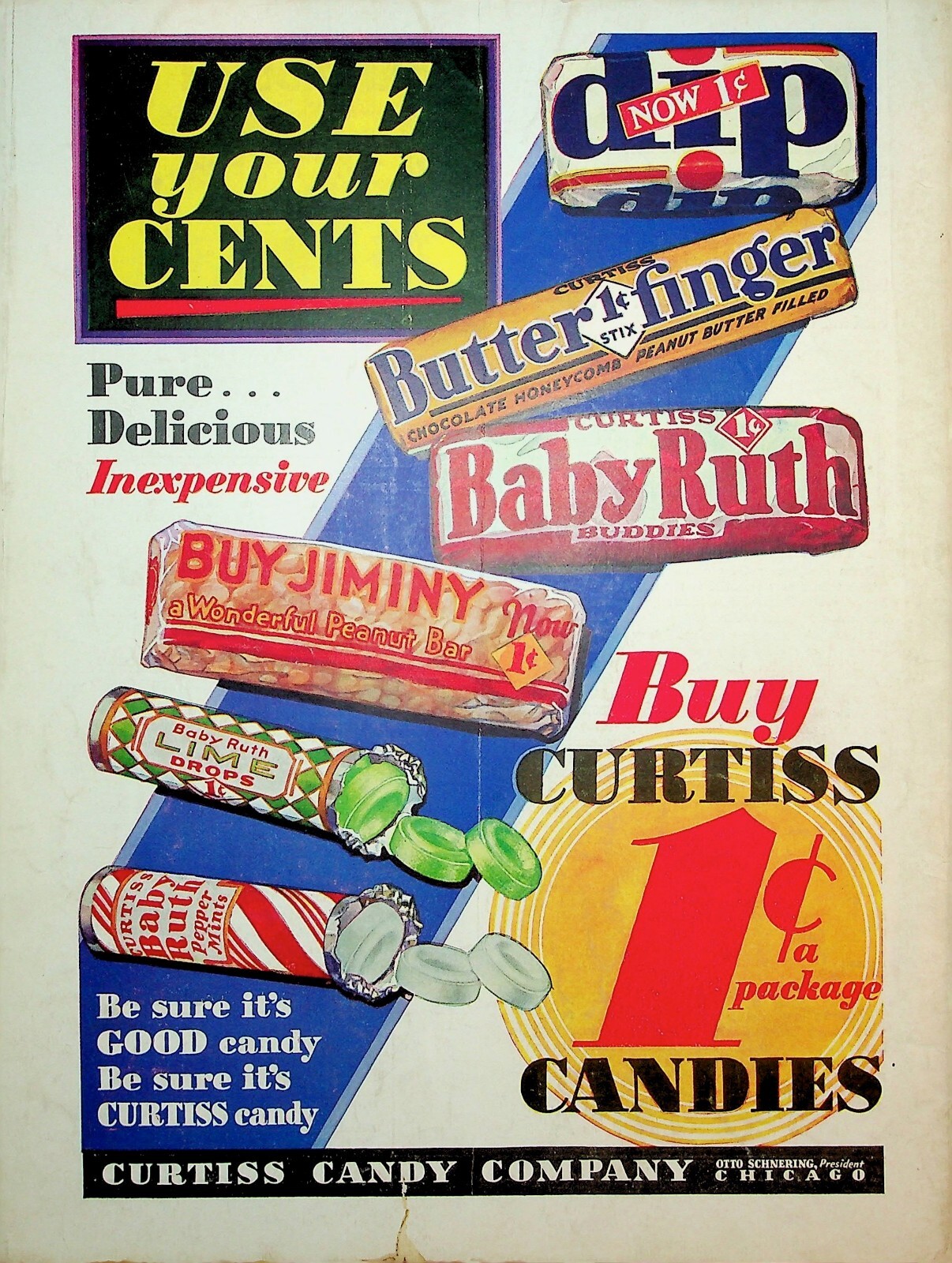 Original Curtiss Candies Ad: Use Your Cents | eBay