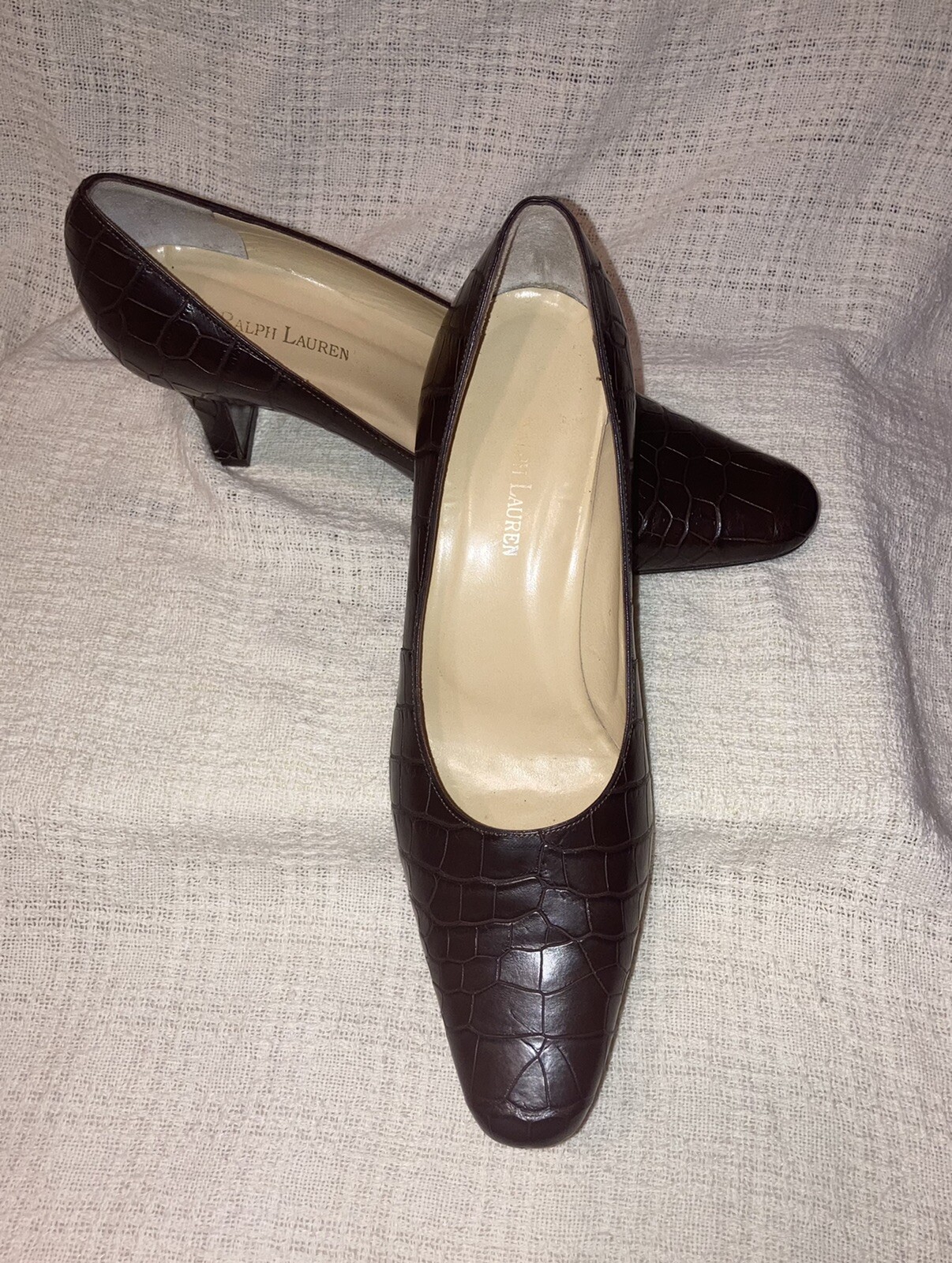 Vintage Ralph Lauren Brown Croc 