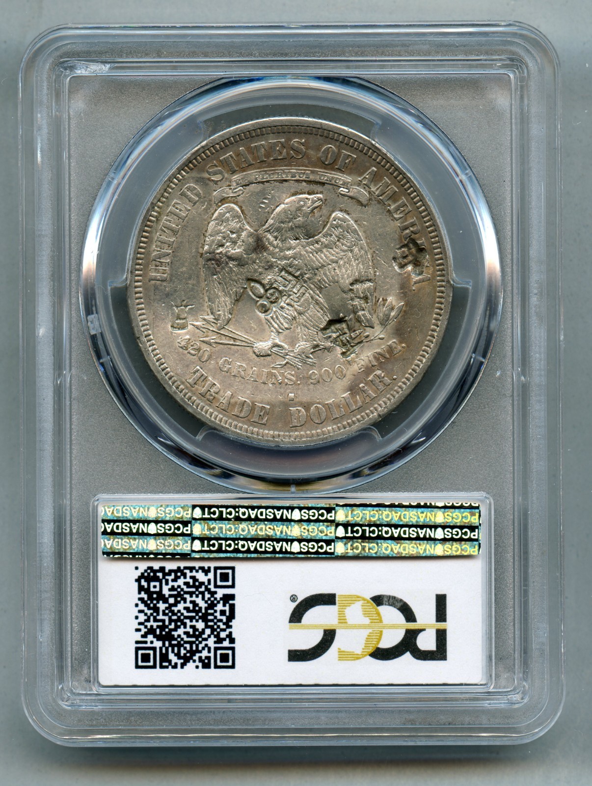 1876 S Trade Silver Dollar PCGS XF 45 Chop Mark