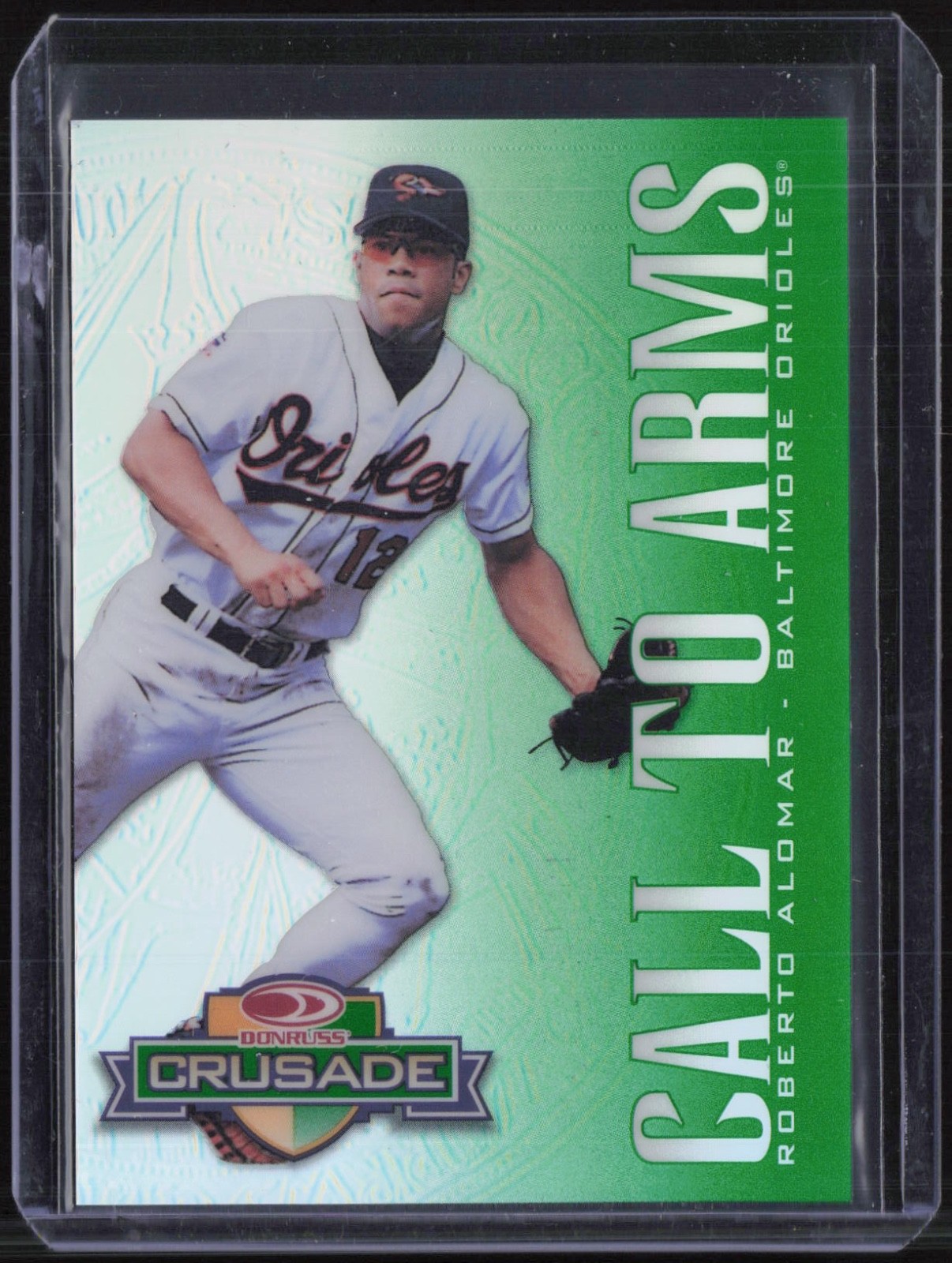 1998 Donruss Crusade Call To Arms Green Roberto Alomar 59/250