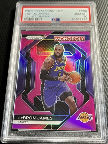 2023 LeBron James PSA 10 Panini Prizm Monopoly All-Star Pink