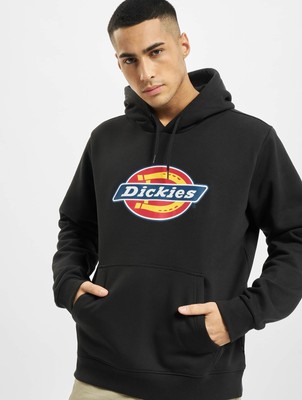 

Dickies Logo Hoodie Мужская черная повседневная спортивная одежда Sweatshirt Hoody Top, Черный