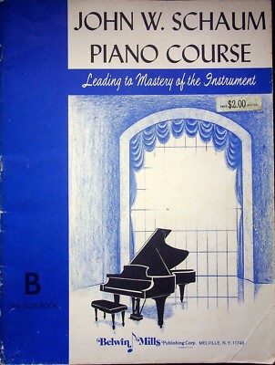 JOHN W. SCHAUM PIANO COURSE 1945 BLUE BOOK BELWIN MILLS