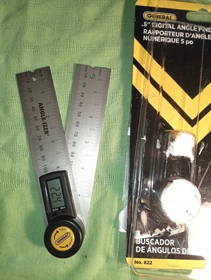 GENERAL TOOLS 822 Digital Angle Finder 5'' Size LCD
