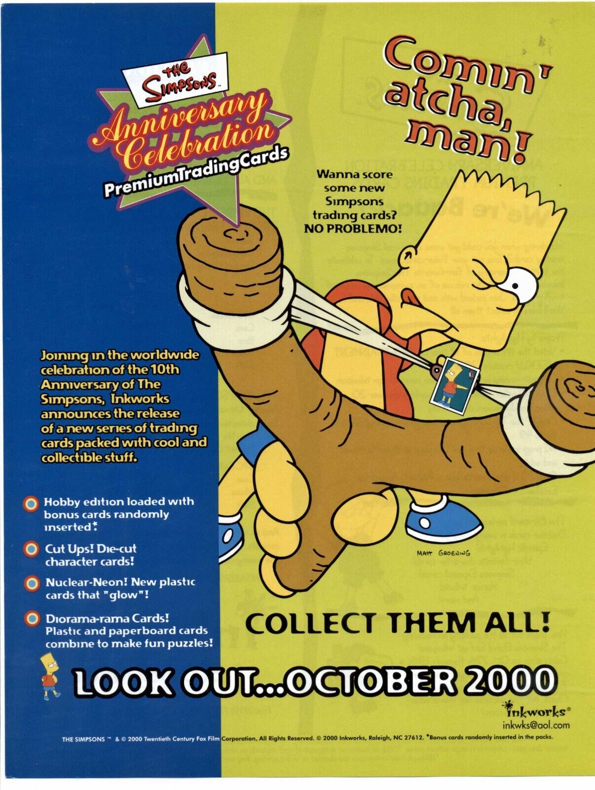 Simpsons Anniversary Celebration - Sell Sheet [8 1/2 Simpsons Anniversary Celebration - Sell Sheet [8 1/2