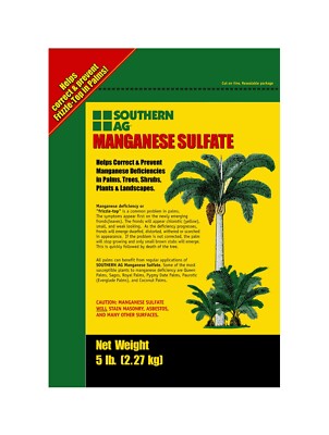 Manganese Sulfate Corrects Deficiencies in Plants 5 lb Bag by Southern Ag