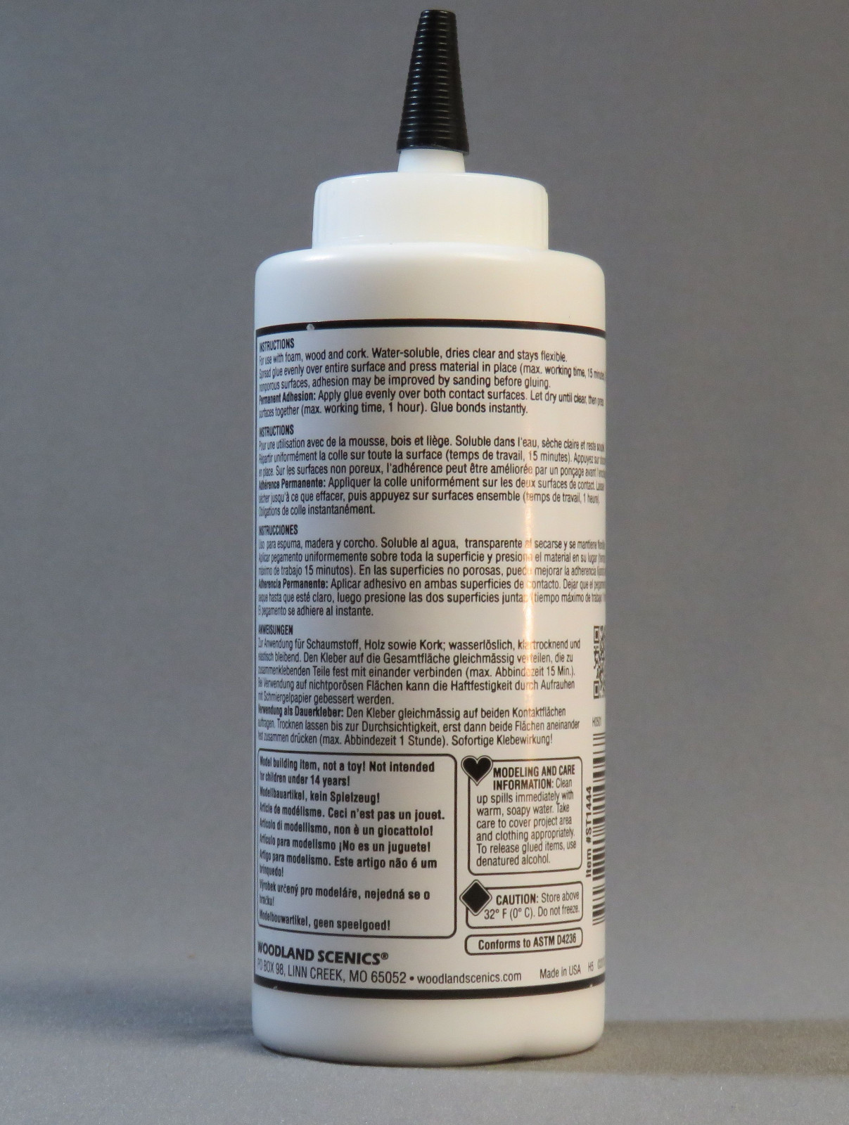 WOODLAND SCENICS FOAM TACK GLUE contact cement adhesive wood cork board WDS1444