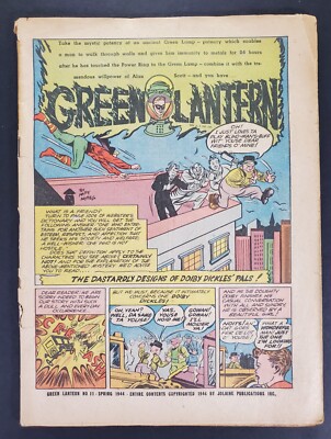 Green Lantern #11 Coverless Golden Age DC Comics 1944