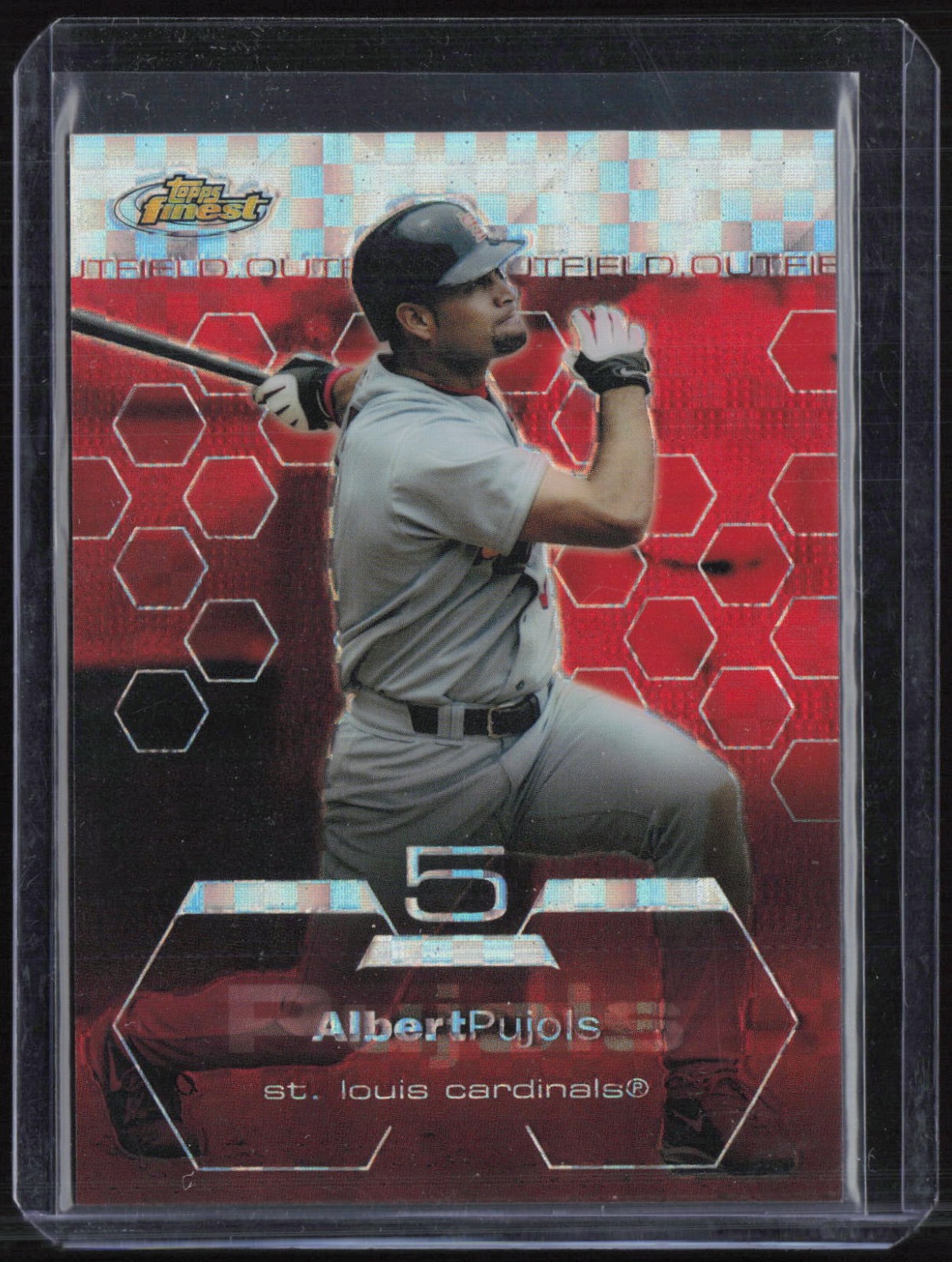 2003 Topps Finest Red Xfractor #95 Albert Pujols /99