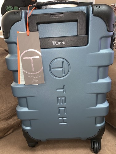 TUMI INTERNATIONAL CARRY ON T-TECH STEEL BLUE WHEEL COMBO