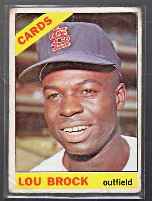 Lou Brock 1966 Topps #125 St Louis Cardinals Legendary Outfielder