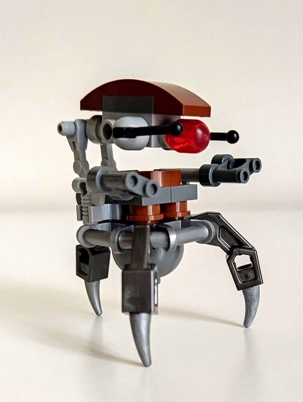 Lego Sw0441 - Droideka (Destroyer Droid) - Pearl Dark Gray Arms Mechanical