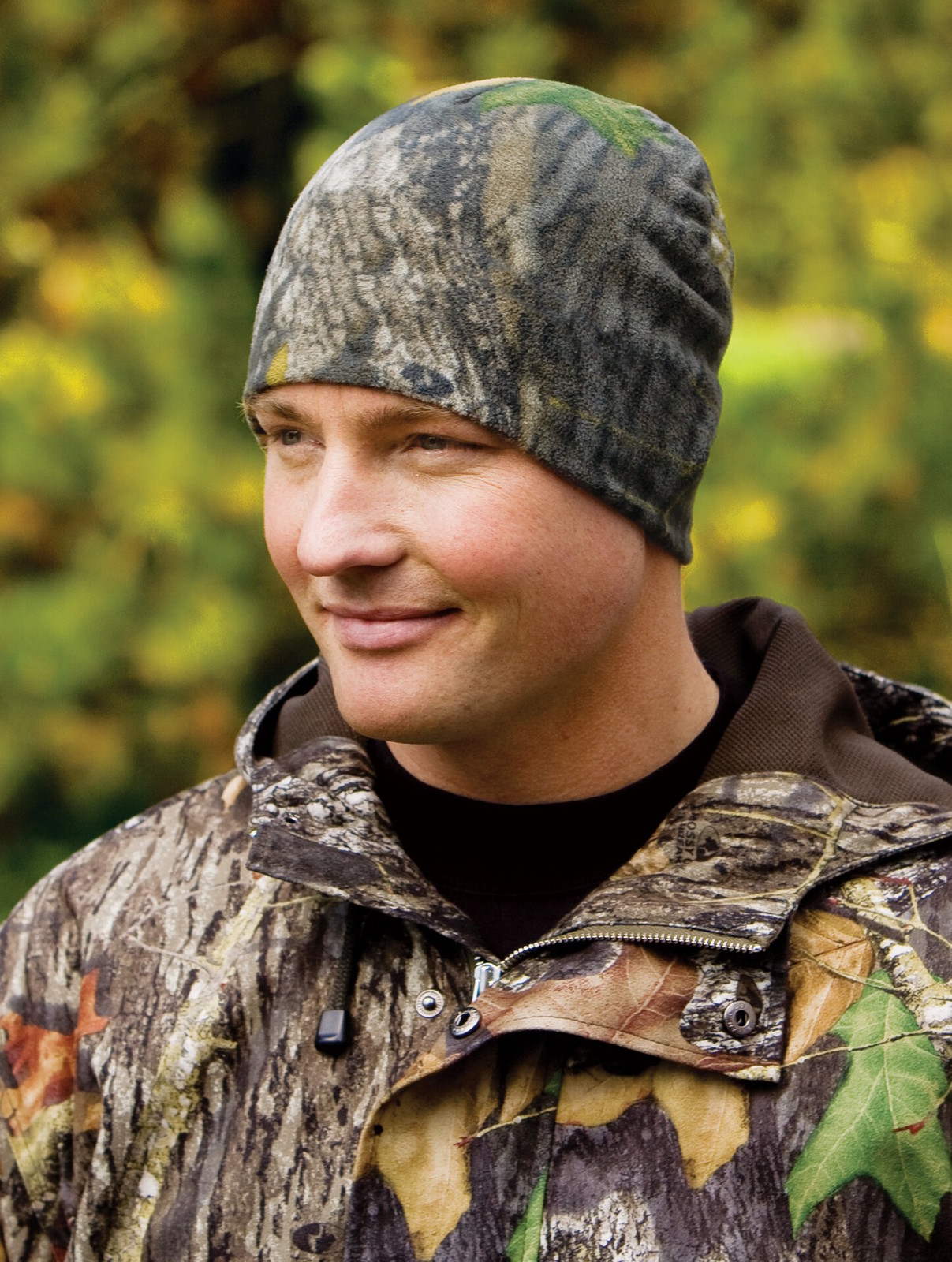 Camo Fleece Beanies Hunting, Outdoor Cap, Hat Mossy Oak County