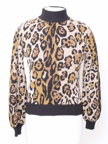 Vintage Perry Ellis Fall 1984 Sonia Delaunay Hand Knit Abstract