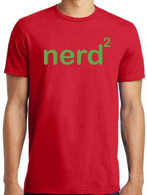 PubliciTeeZ Funny Big and Tall Nerd Squared T-Shirt 