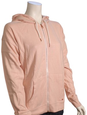 Volcom Lived In Lounge Women's Zip Hoody - Hazey Pink - New