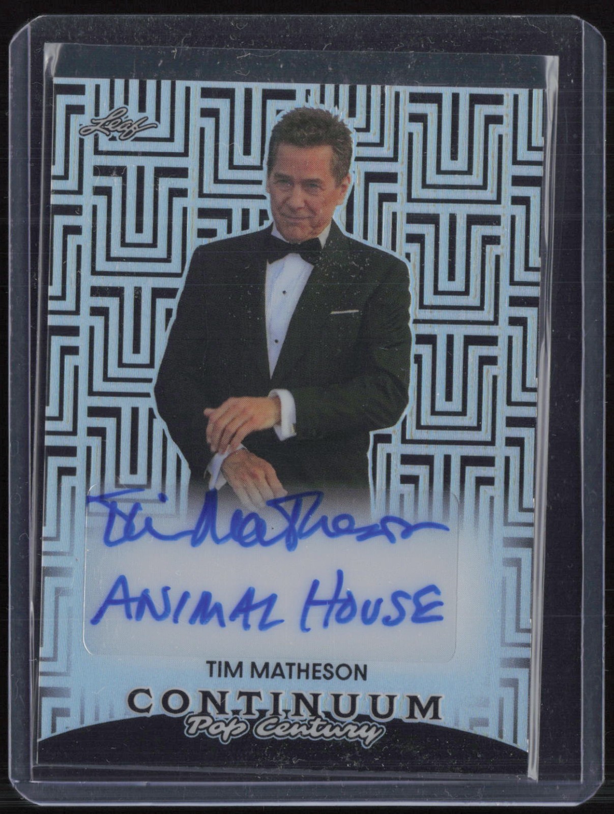2023 Leaf Pop Century Continuum Black Tim Matheson 6/10 /10 Auto Autograph