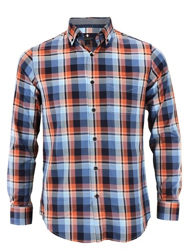 

Мужская рубашка в клетку из саржи Argyle Culture на пуговицах, Многоцветный