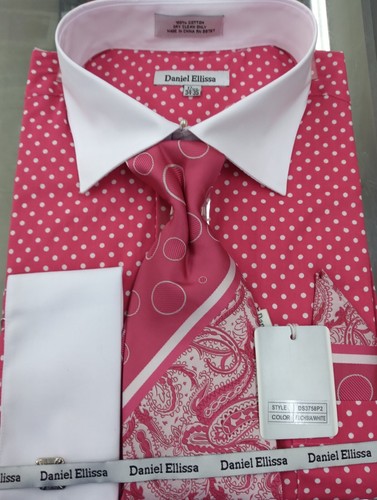polka dot dress shirt with tie