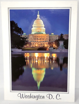 U.S. Capitol Building Reflecting Pool Washington D.C. Postcard Unposted