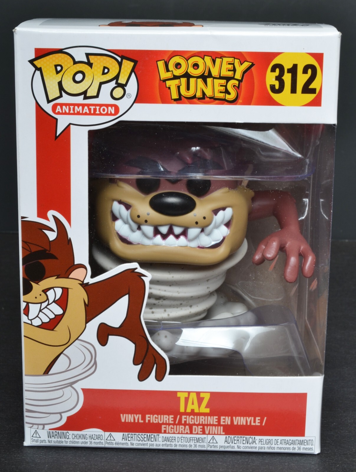 Funko Pop 'Animation' TAZ Vinyl Figure #312 NRFB Looney Funko Pop 'Animation' TAZ Vinyl Figure #312 NRFB Looney