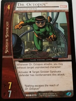 VS System: Dr. Octopus, Otto Octavius (Alt Art) [Played] TCG CCG Classic Marvel 