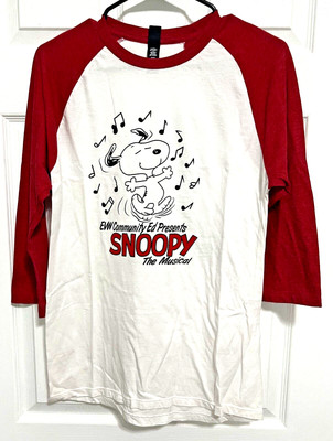 SNOOPY The Musical Broadway Adult 3/4 Sleeve T-Shirt S District